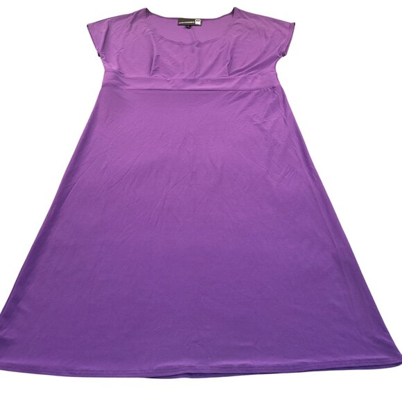 ANTTHONY Original Medium Purple Knee Length Cap Sleeve Sheath Dress USA - Picture 1 of 10
